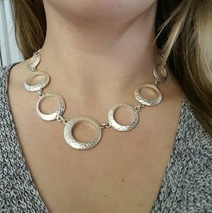 Hammered Silver Necklace